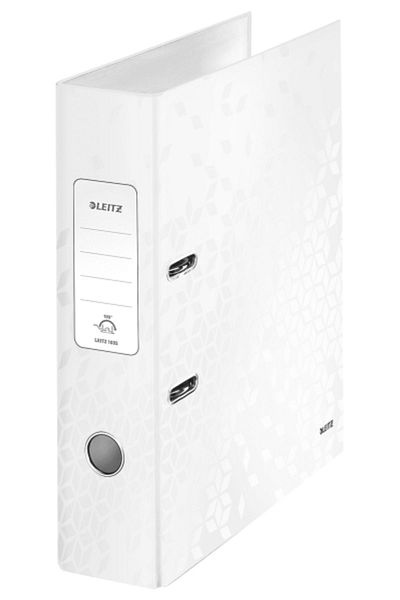 Leitz 1005 Wide Folder Wow Metallic White