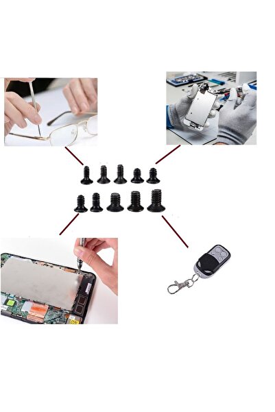 Genel Markalar 200adet Set Telefon,gözlük,tablet Vida Seti Poşetli - Vida