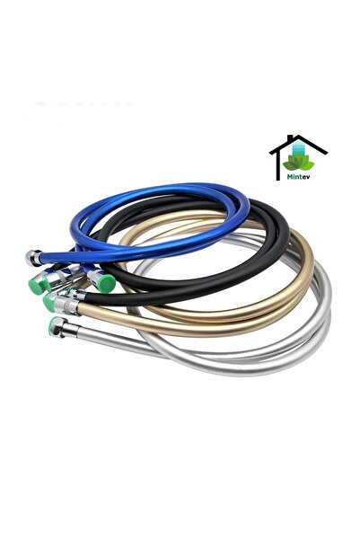 mintev Siyah Pvc Malzeme Ultra Dayanıklı Kırılmaz Patlamaz Kaliteli Banyo Duş Hortumu