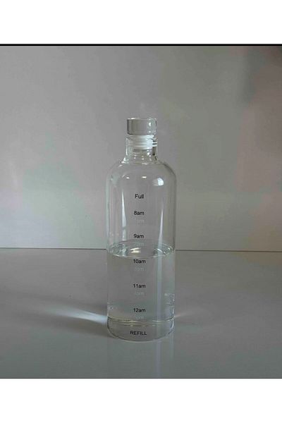 MİMOZA PARK 1000 ml Motivational Healthy GlaSS Water Bottle - Leak Proof FlaSk and Water Bottle BoroSilicate GlaSS