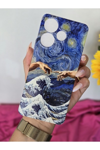 SUPER FRAME Xiaomi Redmi 13 Uyumlu Baskılı Şeffaf Telefon Kılıfı