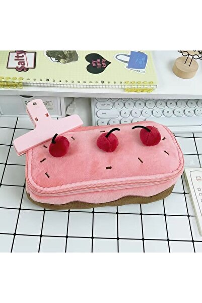 Kawaii Y2k Πλισέ Κεράσι - Θήκη για Στυλό Cherry Sweet Cake