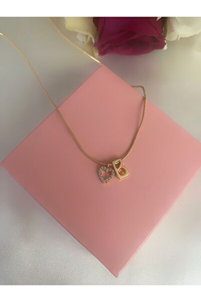 Asia by Leuvoié Asia By Leuvoie B Harfli Taşlı Kolye