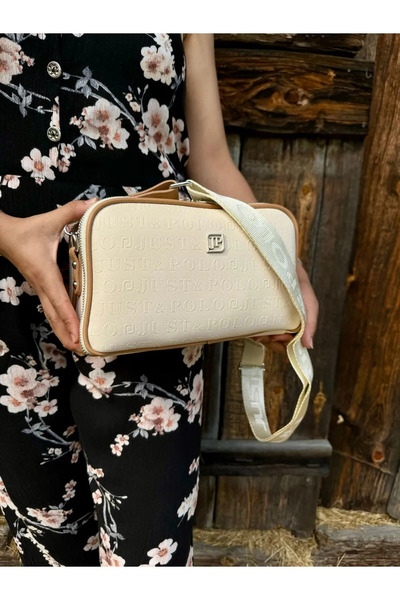 Just Polo حقيبة كتف نسائية منقوشة للموسم الجديد - 232053 MH