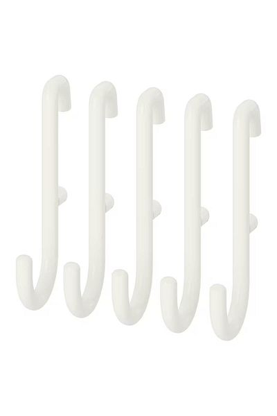 IKEA Skadıs 5 Pieces 6 Cm Multi-Purpose Panel Part Steel Hook Hanger