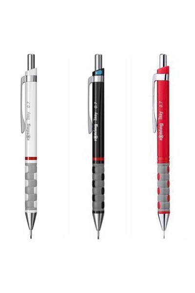 Rotring Tikky Versatil Pen 0.7 White Black Red