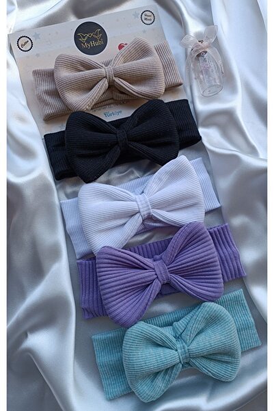 MyHubi 5-Piece Combination (Boxed) Handmade Baby Girl Grand Bandana