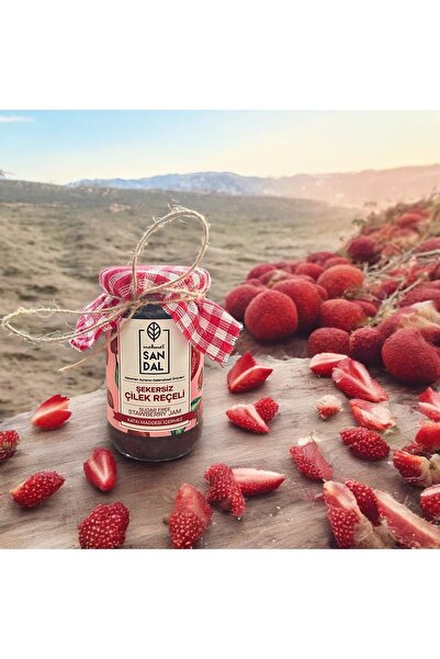 Mehmet Sandal Şekersiz Çilek Reçeli 290 gr. - Doğal Şekersiz Çilek Reçeli 290...