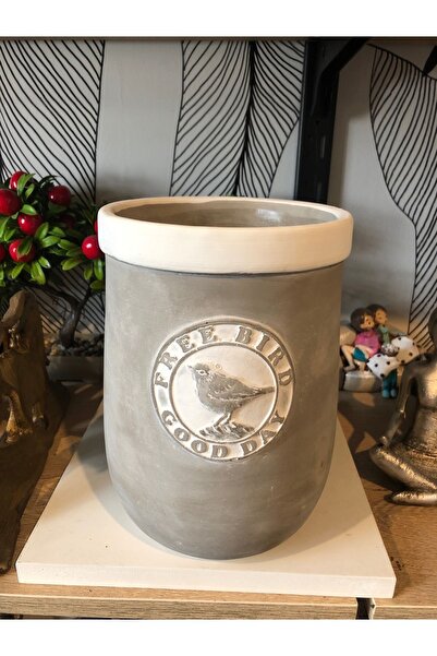 Atak Hediyelik Dekoratif stonewar porselen taş vazo