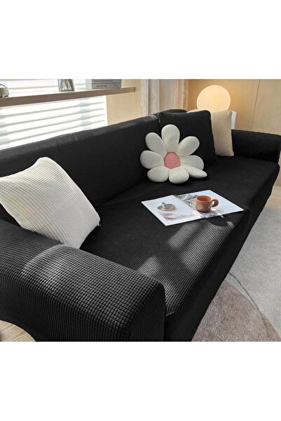 ÖZMAKAN Еластичний чохол для крісла з лайком - 3+3+1+1 з квадратним візерунком, на гумці, можна прати