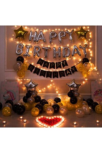 eğlencemarketi Yetişkin Doğum Günü Süsleri Kombini Seti