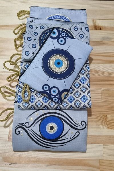 erdoğan hobi CLOTH WALLET 10 PCS GIFT WALLET EVIL EYE PATTERN SMALL WALLET 10X15CM HAND WALLET COIN WALLET
