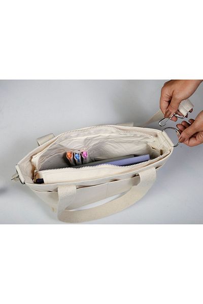VAGO COLLECTION Φερμουάρ μοντέλου Canvas Bag College