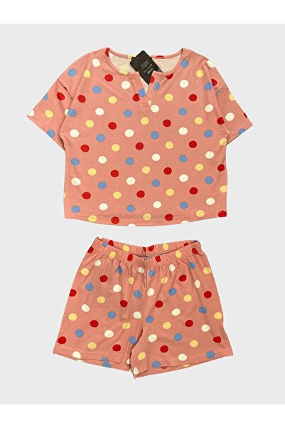 tusem butik homewear Tačkasti dezen Sa deznom Krep Tkanina - Ženska pidžama s...