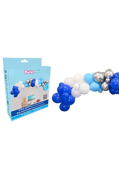 eğlencemarketi Men's Birthday Balloon Chain Set 70 Pieces