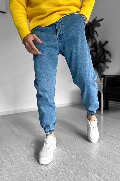 NO61 MAN Jogger Elastic Waist Lycra Blue Color Jeans