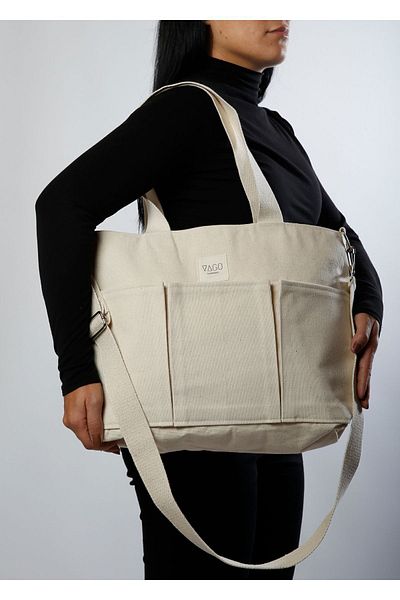VAGO COLLECTION Laptop Size Organic Canvas Bag
