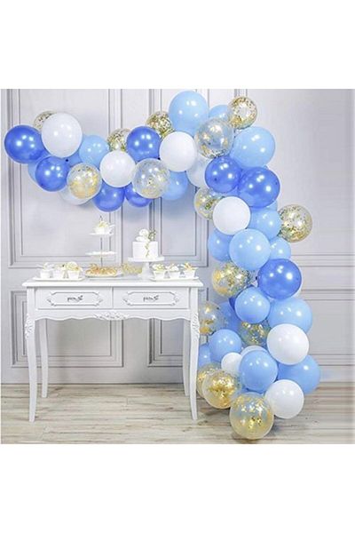 eğlencemarketi Pastel Colors Chain Balloon Set 5 Meters