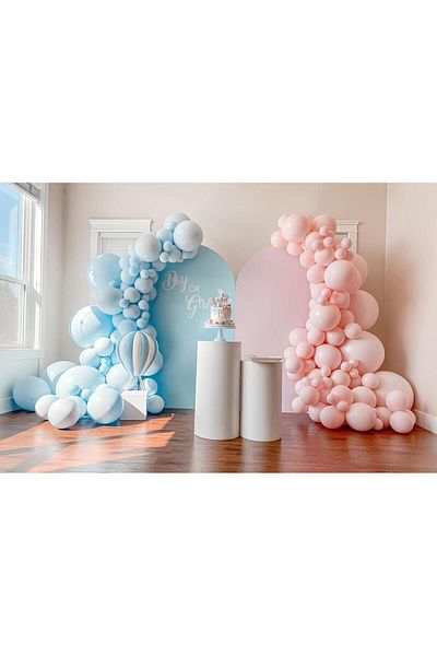 eğlencemarketi Gender Party Balloon Chain 100 Pieces