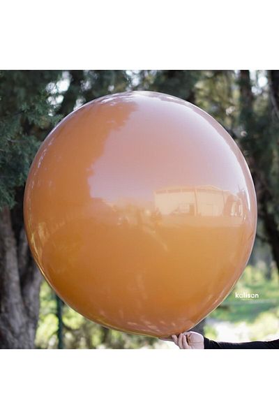 eğlencemarketi 36 Inch Jumbo Balloon 90 Cm Diameter 1 Piece Caramel Brown