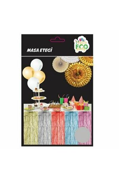 eğlencemarketi Φούντα Τραπεζοφούστα 75x350 cm Ασημί
