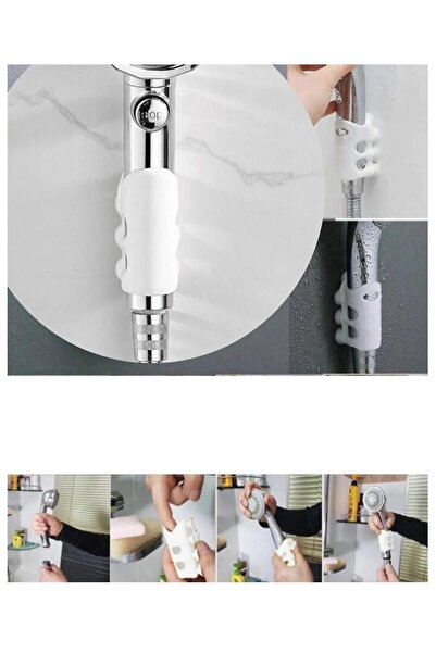 Granvex Banyo Duş Başlığı Tutucu Vantuzlu Silikon Tutacak Dus Askisi