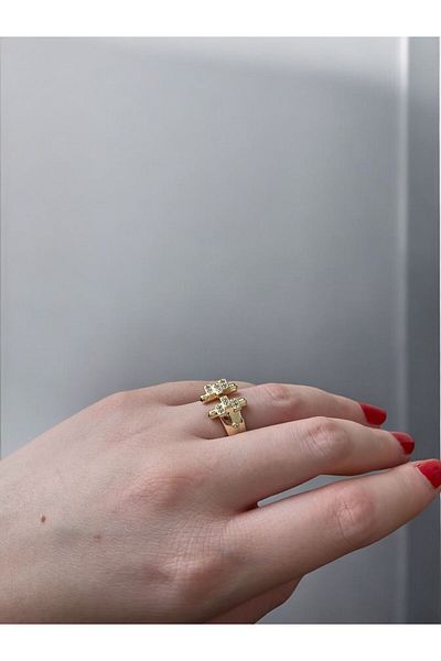 Asteria Jewelry Serenay Gold Baguette Ring