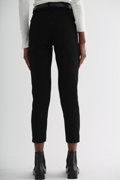 DRC trend Жіночі чорні джинси з високою талією та еластичним поясом, 90-ті роки