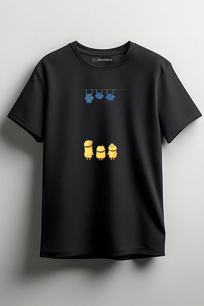 SM Satranç Medya Μπλουζάκι με στάμπα Unisex Minions