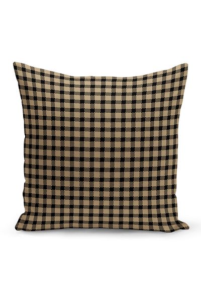 Bertille Home Коледна карирана серия - калъфка за възглавница с двустранен дигитален печат (Noel Christmas Cushion Cover)