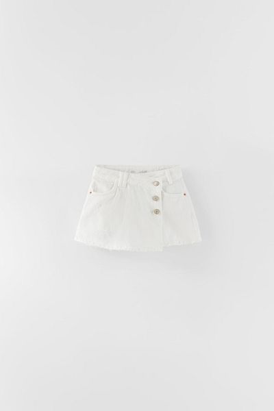 Zeyder Kids Fusta pantaloni scurți din denim pentru fete - cu nasturi
