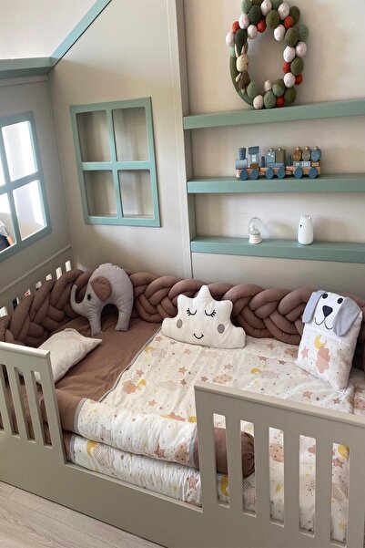 lohusahamile Montessori 9-Piece Sleeping Set - Brown (90X190)