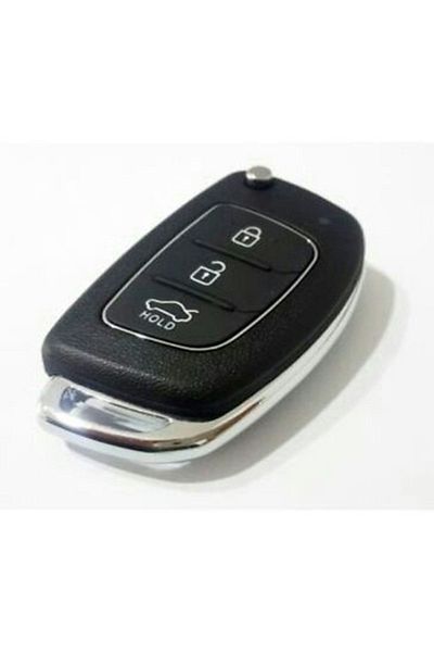 ASRKEYS Hyundai Accent Blue - I20 - I30 - Ix35 Switchblade Control Case with 3 Buttons Screws and Logo Best in the Market