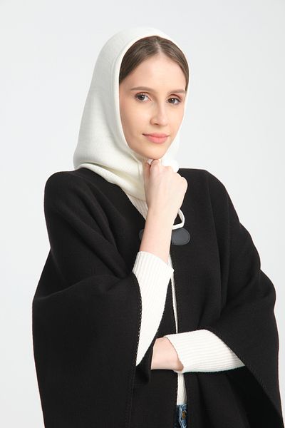 VEGA MODA Adjustable Knitwear Headboard - Balaclava, Beanie, Hooded - Knitwear Knit Balaclava