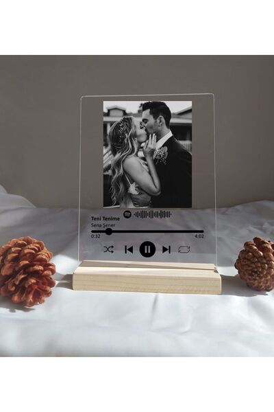 Kaya Baskı Spotify Barkodlu Plak Kişiye Özel , Sevgiliye Hediye Arkadaşa Hedi...