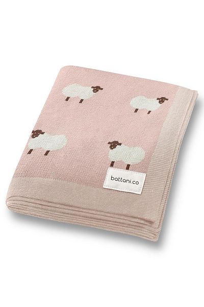 Battani.Co Patterned Knitwear Knitted Baby Girl and Boy Blanket - 90cm X 110cm