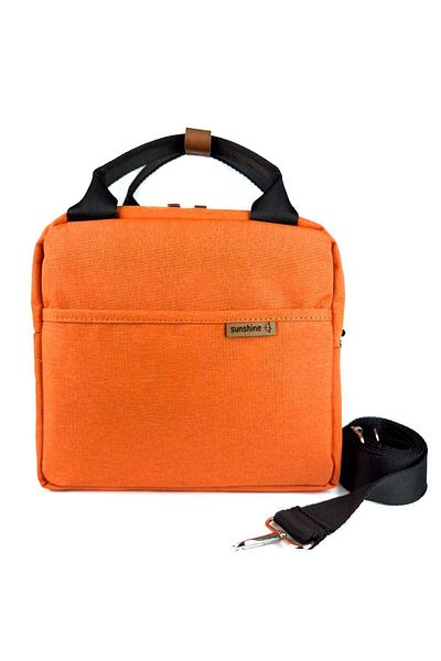 SUNSHINE Orange Exclusive Waterproof Fabric Insulated Lunch Bag Thermal Bag Lunch Box