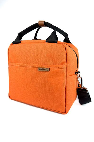 SUNSHINE Orange Exclusive Waterproof Fabric Insulated Lunch Bag Thermal Bag Lunch Box