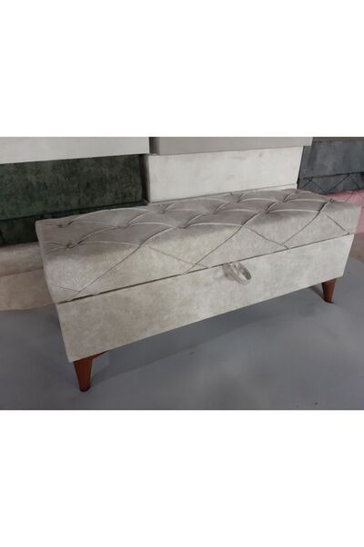 YUSE MOBİLYA VE AKSESUAR Yatak Ucu Puf 120 X 40 X 45