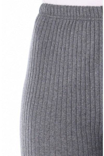 Melff Women's Gray Comfortable Corduroy Pants & Tracksuits
