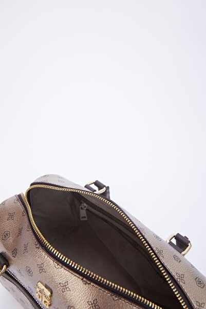 Pierre Cardin Goldfarbene Damen-Umhängetasche mit Monogramm 05PO22K1591