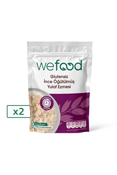 Wefood x 2 Adet İnce Öğütülmüş Glutensiz Yulaf Ezmesi - 300 g