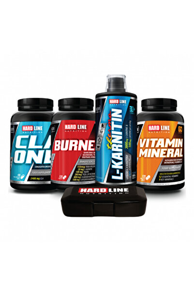 Hardline Thermo L-karnitin 1000mg Yeşil Elma Aromalı + Vitamin Mineral + Burner + Cla one