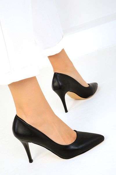 SOHO 19550 Model Black Women's Classic Heeled Shoes