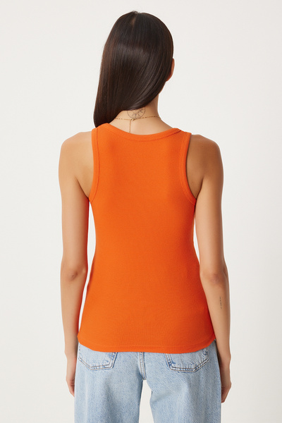 Happiness İstanbul Zöld narancssárga női atléta 2 részes bordás vastag pánt HJ00010