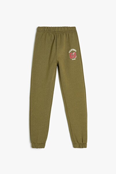 Koton Bedruckte Jogger-Jogginghose – gebundene Taille, Tasche