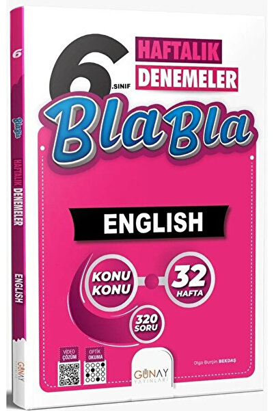 Günay Yayıncılık Günay 6 Ingilizce Haftalık Denemeler