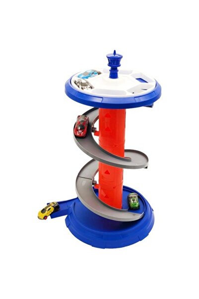 Genel Markalar 5 Metal Yarış Aracı ve Twister Yarış Yolu Seti Yarış arabası O...