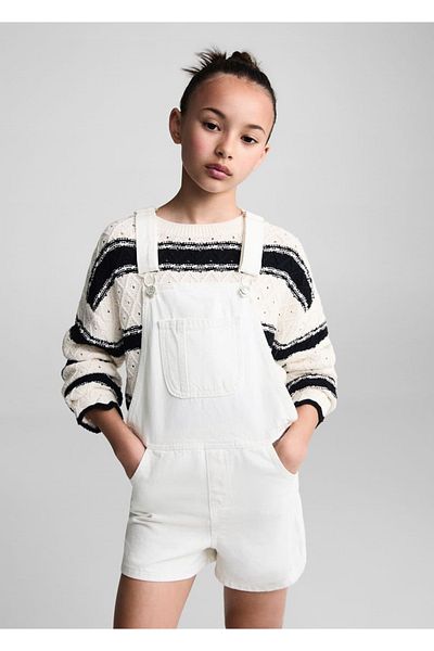 MANGO Kids Τζιν σορτς Salopet