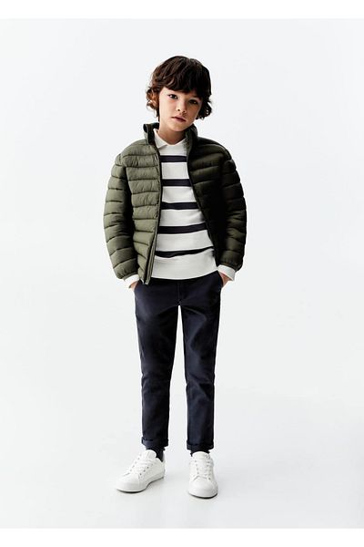 MANGO Kids Gesteppter Anorak – bequemer Schnitt und stilvolles Design